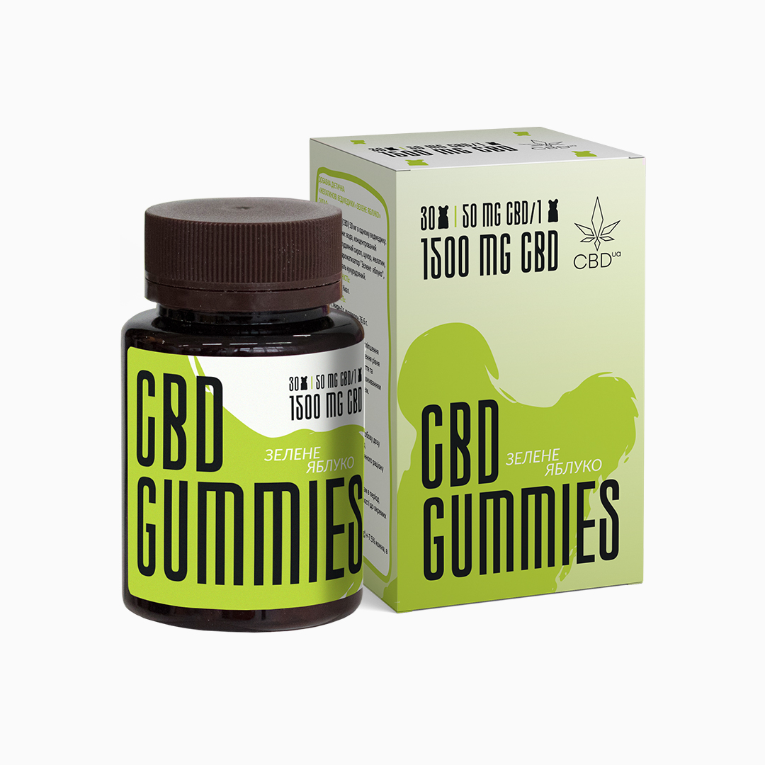 CBD ведмедики «Зелене яблуко»